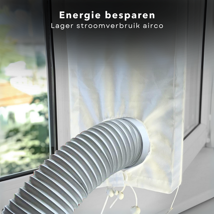 Cheqo® Airco Raam Afdichtingsset - Raamafdichtingskit voor Mobiele Airco - Universeel - Airco Raamafdichting Kit