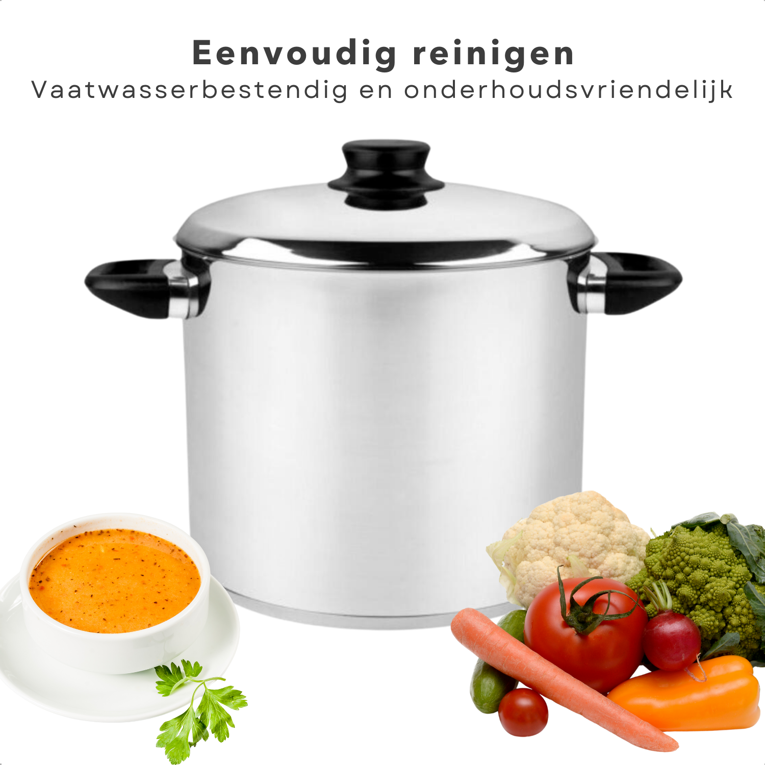 RVS Stockpot met Zeef Mand en Deksel/Multifunctionele RVS Stockpot met Zeef Mand en Deksel/Multifunctionele