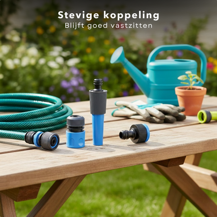 Cheqo® Tuinsproeier - Sproeier - Sproeier Set - Tuinsproeier Set - Watersproeier - Tuinslang Set - Tuinslang Adapter Set