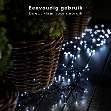 Cheqo® Kerstverlichting - Kerstlampjes - Kerstboomverlichting - 1152 LED - Koel Wit - Verlichte Lengte 1490 CM - Controller met 8 Lichtfuncties - Geheugenfunctie - Automatische Timer - IP44 Adapter - Binnen en Buiten