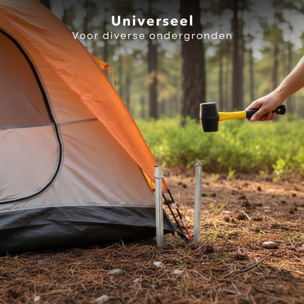 Cheqo® Tentharingen - Tentharingen Set - Tentharingen 20 Stuks - Grondpennen - Grondpennen Tent - Grondpennen Set - Tentpennen - Tentpennen Set - Tent Haringen - Grondharingen - Spijkerharingen