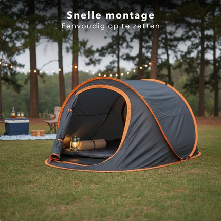 Cheqo® Pop Up Tent 2 Persoons - Pop Up Tent - Popuptent 2 Persoons - Popuptent - Campingtent 2 Persoons - Kampeertent 2 Persoons - Automatische Tent 2 Persoons - Werptent 2 Persoons - Koepeltent 2 Persoons