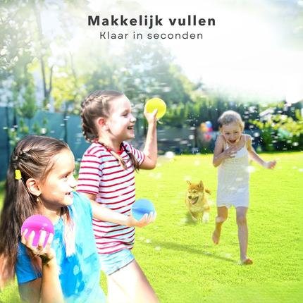 Cheqo® Herbruikbare Waterballonnen - Waterbal - Waterballon - Waterballen Set - Zwembadspeelgoed Voor Kinderen - Zwembad Speelgoed - Waterspeelgoed