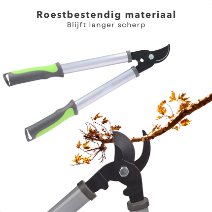 Cheqo® Snoeischaar 48 cm - Heggenschaar - Snoei Schaar - Takkenschaar - Tuingereedschap - Aluminium Takkenknipper