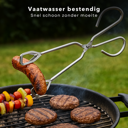 Cheqo® PRO BBQ Tang - Barbecue Tang - Vleestang - Keukentang - Serveertang - Keuken Tang - RVS