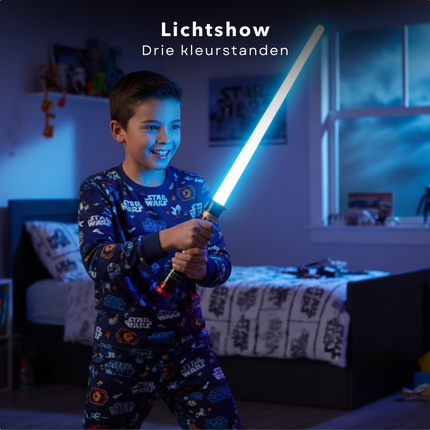 Cheqo® Lichtzwaard - Lightsaber - Lichtzwaard Speelgoed - Lichtzwaard Met Geluid - Lichtzwaard Met Licht - Uitschuifbaar Lichtzwaard - Lichtzwaard Voor Kinderen - Lichtzwaard Verkleedaccessoire - Lichtzwaard Rollenspel - Lichtzwaard Met Kleuren