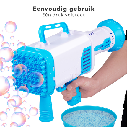 Cheqo® Bellenblaas Pistool - Bubble Gun - Bellenblazer - Bellenblaasmachine - Waterpistool - Inclusief Bellenblaas Navulling