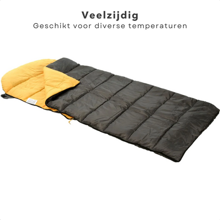 Cheqo® Ultralichte Slaapzak voor Volwassenen - Dekenmodel - Compact en Outdoor Geschikt - 210x85 cm