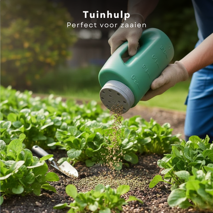 Cheqo® Strooibus - Strooibus Tuin - Strooibus Voor Tuin - Zoutstrooier - Zoutstrooier Hand - Strooier Hand - Handstrooier - Handstrooier Tuin - Strooier Voor Zout - Strooier Voor Strooizout - Strooier Voor Graszaad