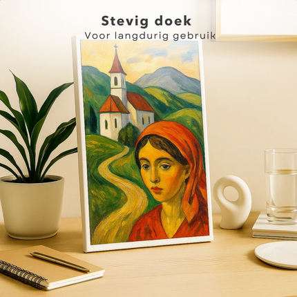 Cheqo® Stretched Canvas - Canvas Schildersdoek - 30x70 cm - Schilderen Op Canvas - Kunst Schildersdoek - Olieverf Geschikt - Acrylverf Canvas - Plakkaatverf Doek - Langwerpig Schilderdoek - Hobby Schilderen - Schilderdoek Voor Kunstenaars