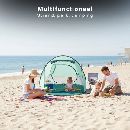 Cheqo® Strandtent - Pop Up Strandtent - Strandtent Pop Up - Pop Up Tent Strand - Strandtentje - Strand Shelter - Beach Shelter - Beach Tent - Strandtent Uv Bescherming - Strandtent Zonbescherming - Strandtent Windscherm