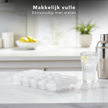 Cheqo® IJsblokzakjes - IJsblok Zakjes - IJsblokjes Zakjes - IJsklontjes Zakjes - IJsklontzakjes - IJszakjes - IJsblokjes Maken - IJsklontjes Maken - IJsblokjeszakjes
