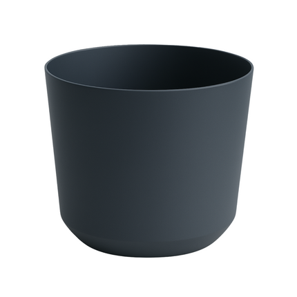 Cheqo® Bloempot Grijs - Grijze Plantenpot - Plantenbak - Kunststof 20x18 cm - Voor Binnen en Buiten - Ideaal voor Balkon