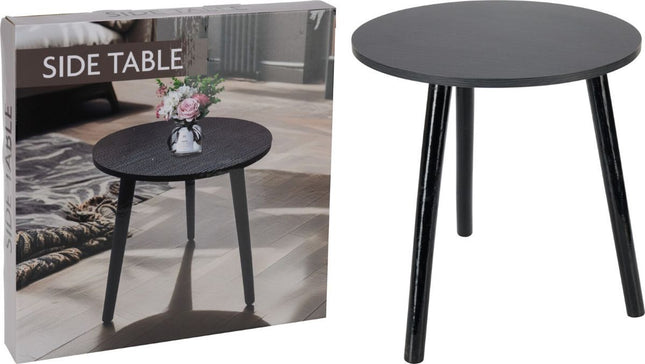 Trends4You Bijzettafel Zwart - 40Cm