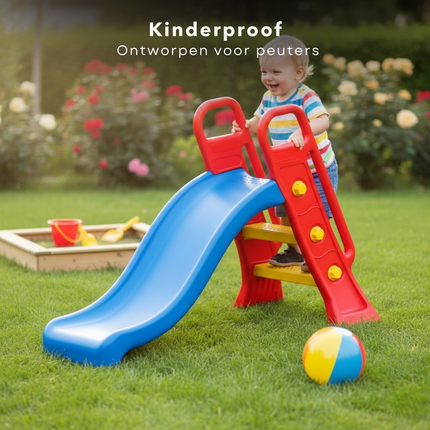 Cheqo® Kinderglijbaan - Glijbaan Kinderen - Glijbaan Peuter - Peuter Glijbaan - Glijbaan Voor Peuters - Glijbaan Voor Kinderen - Glijbaan Binnen - Glijbaan Buiten - Glijbaan Binnen En Buiten - Glijbaan Vanaf 2 Jaar