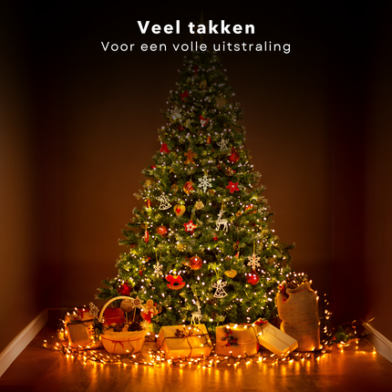 Cheqo® Kunstkerstboom PVC - Kunst Kerstboom - 300 cm - Levensecht PVC - Grote Binnenboom met Stalen Standaard