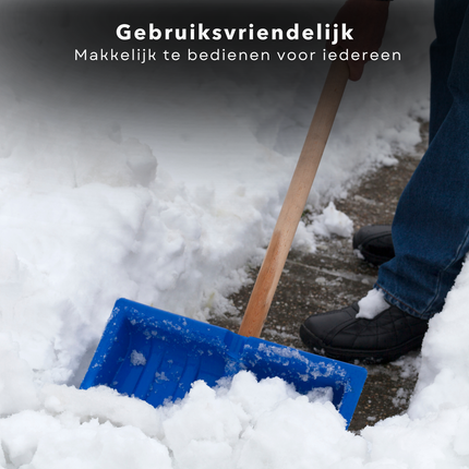 Cheqo® Sneeuwschuiver voor Kinderen - Sneeuwruimer - Sneeuwschep - Compact Kunststof - Voor Stoep en Tuin