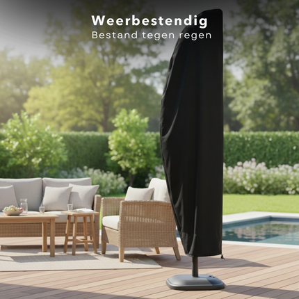Cheqo® Parasolhoes Hangparasol - Parasolhoes Zweefparasol - Hoes voor Hangparasol - Hoes voor Zweefparasol - Beschermhoes Hangparasol - Beschermhoes Zweefparasol - Parasol Beschermhoes - Hoes Hangparasol