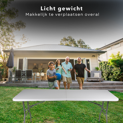 Cheqo® Inklapbare Tafel – Klaptafel – Campingtafel – Vouwtafel Buiten - Tafel Opvouwbaar - Camping & Tuin