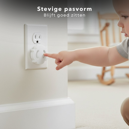 Cheqo® Stopcontactbeveiliging - Stopcontactbeschermers - Stopcontactbeschermer - Stopcontact Beveiliging - Kinderbeveiliging Stopcontact - Stopcontactbeveiliging Kind - Stopcontactbeveiliging Baby - Stopcontact Afdekking - Stopcontactbescherming