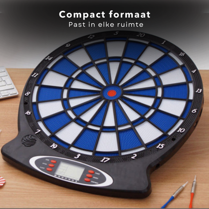 Cheqo® Elektronisch Dartbord - Darten - Dartbord Elektrisch - Inclusief 18 Spellen - LCD Display - Inclusief Darts - Dartpijlen