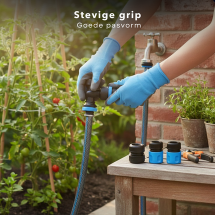 Cheqo® Tuinslangadapter Set - Tuinslangadapter - Tuinslangkoppeling - Kraankoppeling Tuinslang - Tuinslangkoppelset - Tuinslang Koppelingen Set - Tuinslang Opzetstukken Set - Slangconnector - Slang Koppeling - Kraanadapter Tuinslang