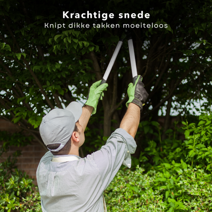 Cheqo® Snoeischaar 48 cm - Heggenschaar - Snoei Schaar - Takkenschaar - Tuingereedschap - Aluminium Takkenknipper