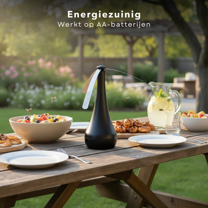Cheqo® Vliegenverjager voor op Tafel - Vliegenverjager Tafel - Fly Fan - Vliegen Ventilator - Vliegenventilator - Vliegen Waaier - Vliegenverjager - Insectenverjager voor op Tafel - Insectenverjager Tafel