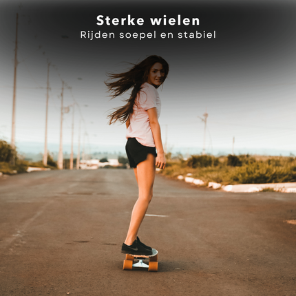 Cheqo® Penny Skateboard Kinderen -  Penny Board  - Stevig Plastic Deck