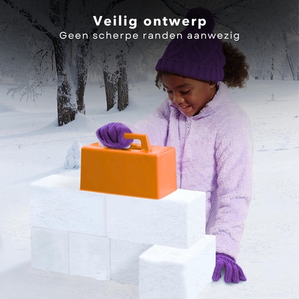 Cheqo® Sneeuwblok Maker - Sneeuw Speelgoed - Iglo Bouwen - Sneeuwbal Gevecht