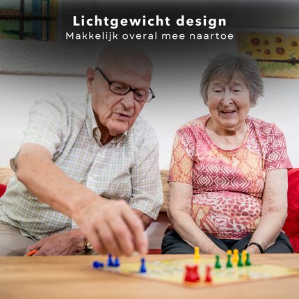 Cheqo® Bordspel Set - 99 Spellen in 1 - Gezelschapsspellen - Inclusief Dobbelstenen en Pionnen