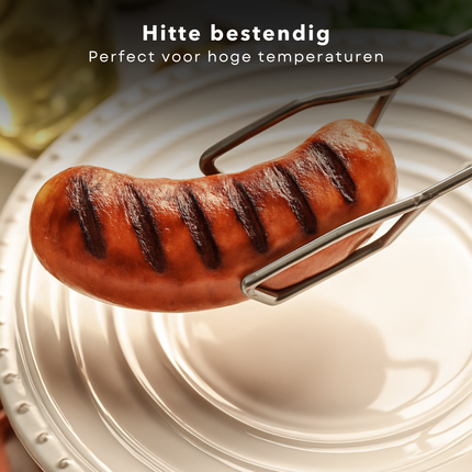 Cheqo® PRO BBQ Tang - Barbecue Tang - Vleestang - Keukentang - Serveertang - Keuken Tang - RVS