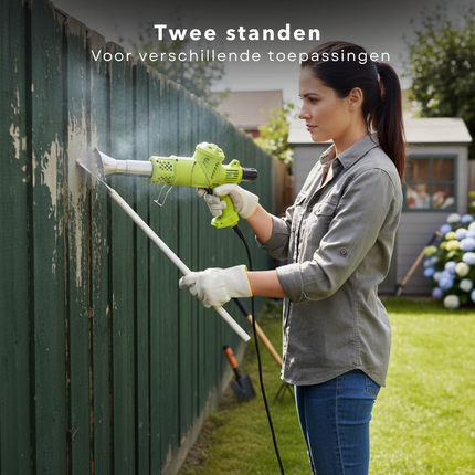Cheqo® Elektrische Onkruidbrander - Onkruidbrander Elektrisch - Onkruidverdelger Elektrisch - Onkruidverwijderaar Elektrisch - Onkruidbrander 2000w - Onkruidbrander met Bbq Mondstuk - Bbq Aansteker Elektrisch - Onkruidbrander voor Voegen