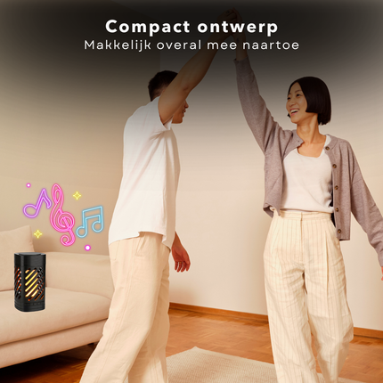 Cheqo® Oplaadbare Campinglamp met Bluetooth Speaker - Tentlamp - Noodlantaarn - Lantaarn - Draadloze Sfeerverlichting - LED Muzieklamp - Waterdicht Design