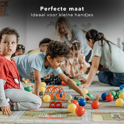 Cheqo® Ballenbak Ballen 50 Stuks - Ballenbakballen voor Speeltent - Gekleurde Speelballen voor Kinderen - Veilig PE Materiaal