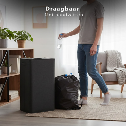 Cheqo® Statiegeld Container - Statiegeld Prullenbak - Statiegeld Flessenbak - Flessenverzamelaar - Flessenprullenbak - Flessenmand - Flessenhouder - Statiegeldflessenhouder - Lege Flessen Bak - Lege Flessen Houder