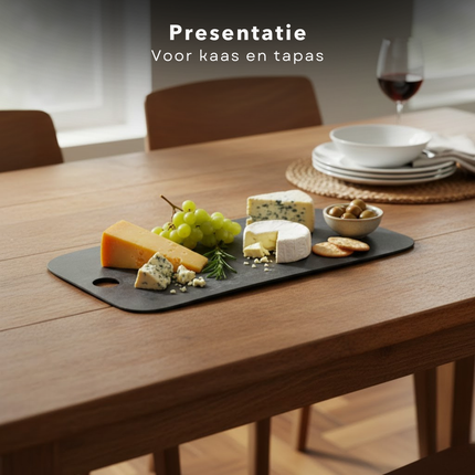 Cheqo® Granieten Serveerplank - Granieten Kaasplank - Granieten Tapasplank - Granieten Borrelplank - Serveerplank Graniet - Kaasplank Graniet - Tapasplank Graniet - Borrelplank Graniet