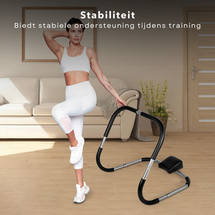Cheqo® Buikspiertrainer - Ab Trainer voor Thuisgebruik - Buikspierapparaat - Buiktrainer