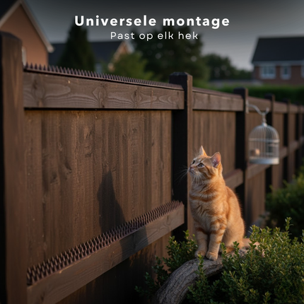 Cheqo® Anti Klim Strips - Antiklim Strips - Kattenverjager - Vogelverjager - Afweermatten - Afweer Mat - Vogelpinnen - Kattenpinnen Schutting - Spijkermat