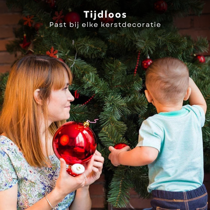 Cheqo® Kunstkerstboom Zilverspar - Kerstboom 150 cm - Veel Toppen - Duurzaam - Kunststof Voet