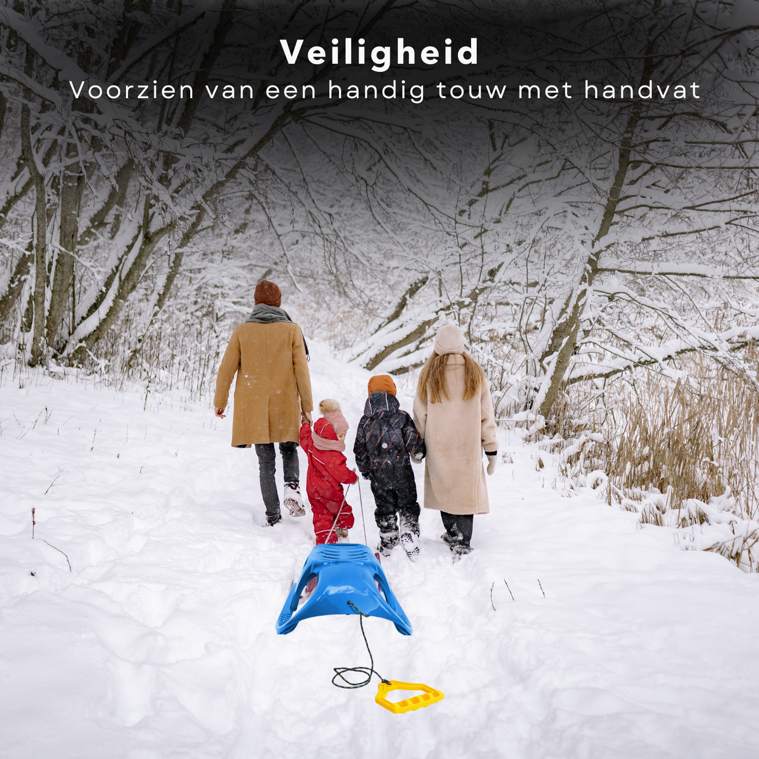 Prime Garden® Auto Volante kinderslee, kunststof slee voor