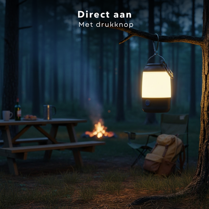 Cheqo® Camping Lantaarn - Campinglamp - Kampeerlamp - Tentlamp - LED Camping Lantaarn - LED Campinglamp - LED Lantaarn - Camping Lamp - Draagbare Campinglamp - Hangende Campinglamp - Ophangbare Campinglamp - Noodlamp - Noodverlichting