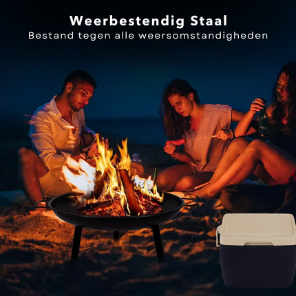 Cheqo® Vuurschaal - Vuurkorf - Terrashaard - Terrasverwarmer Staal - Voor Tuin en Terras