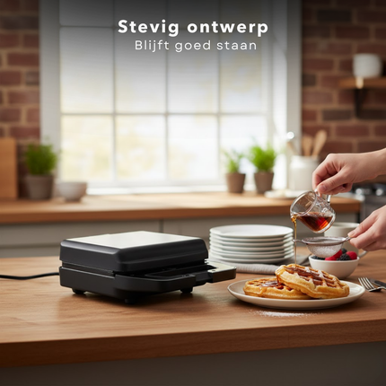 Cheqo® 3-in-1 Toaster – Verwisselbare Bakplaten – Tosti/Grill/Wafelijzer – Belgische Wafels – Tostiijzer - Wafelijzer - Grill - Wafel Ijzer - Tosti Ijzer - Wafels Maken - Tosti Grill - Grillplaat Tosti - Grill IJzer