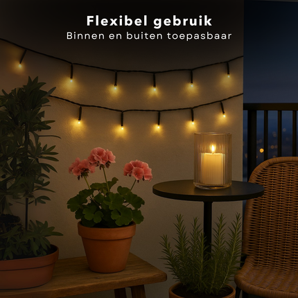 Cheqo® Solar Lichtsnoer - Kerstverlichting Buiten - Kerstboomverlichting - Cluster Verlichting - 21.5 Meter - 480 Led - Met Afstandsbediening - Warm Wit Licht - Tuinverlichting Op Zonne-Energie - Sfeerverlichting Buiten - Lichtslinger - Met Timer