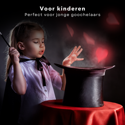 Cheqo® Magische Goocheldoos - 150 Trucs - Magic Tricks Set - Inclusief Goochelhoed en Goochelstok - Met Bekers, Ringen, Ballen, en Meer - Goochelset voor Kinderen -  Goochelen