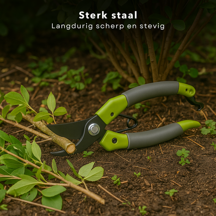 Cheqo® Snoeischaar - Tuinschaar - Takkenschaar - Snoeigereedschap - Voor Takken - Scherp en Duurzaam
