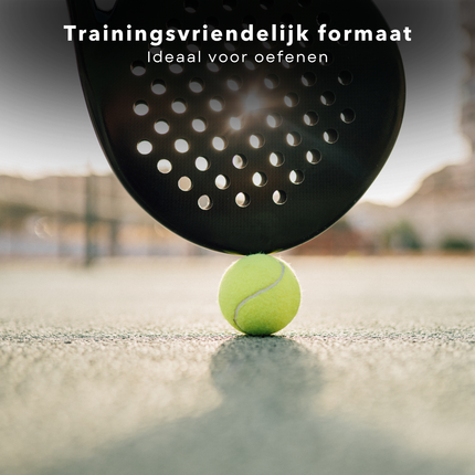 Cheqo® Padelballen Set - Padel Ballen - Gele Ballen - Tennisbal - Tennisballen - Voor Padel en Tennis - Standaardformaat - Inclusief Koker