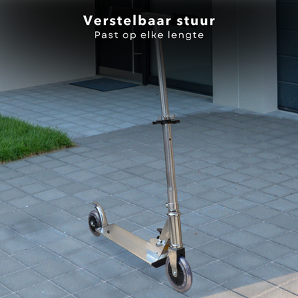 Cheqo® Aluminium Step Zwart - Kinderstep - Inklapbaar en Verstelbaar - Voor Kinderen en Volwassenen - Max 50 kg