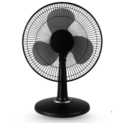 Cheqo® Tafelventilator - Ventilator - Tafel Ventilator - Bureau Ventilator - Fan - Airco Alternatief - Oscillerend - Verstelbare Snelheid - Compact Design - Zwart